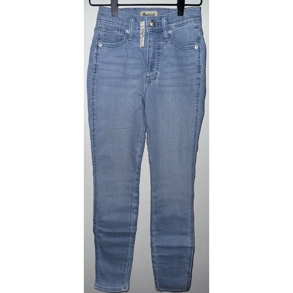 Madewell Jean Pants Women Size 23 Light Wash High Rise Skinny Leg NWT - Picture 1 of 9